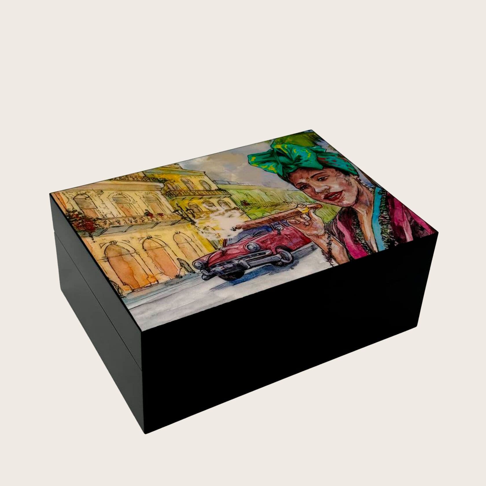 Gentili Humidor SV 50 Black Cuban Woman