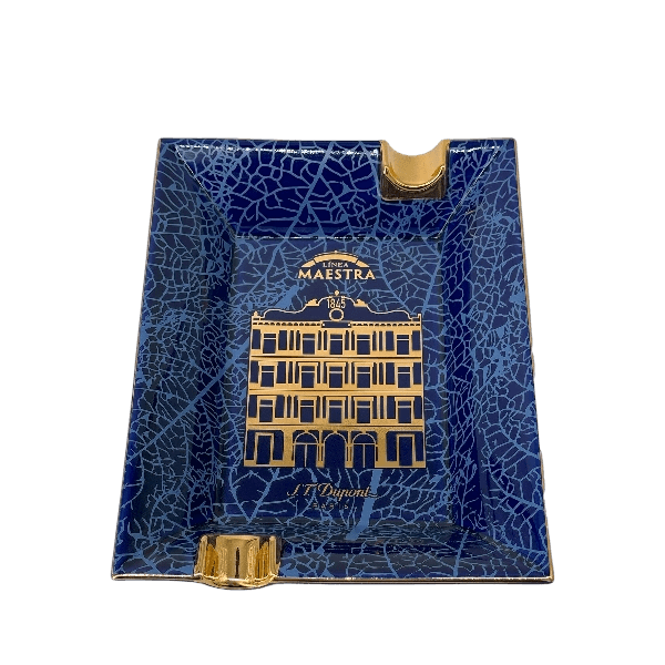 S.T. Dupont Ashtray Partagas Blue/Gold