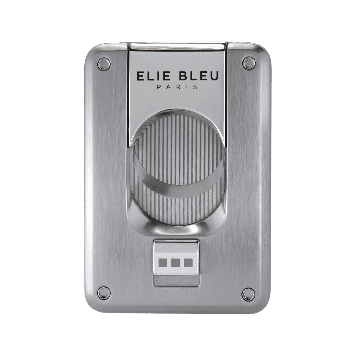 Elie Bleu Double Blade Cigar Cutter Brushed Chrome