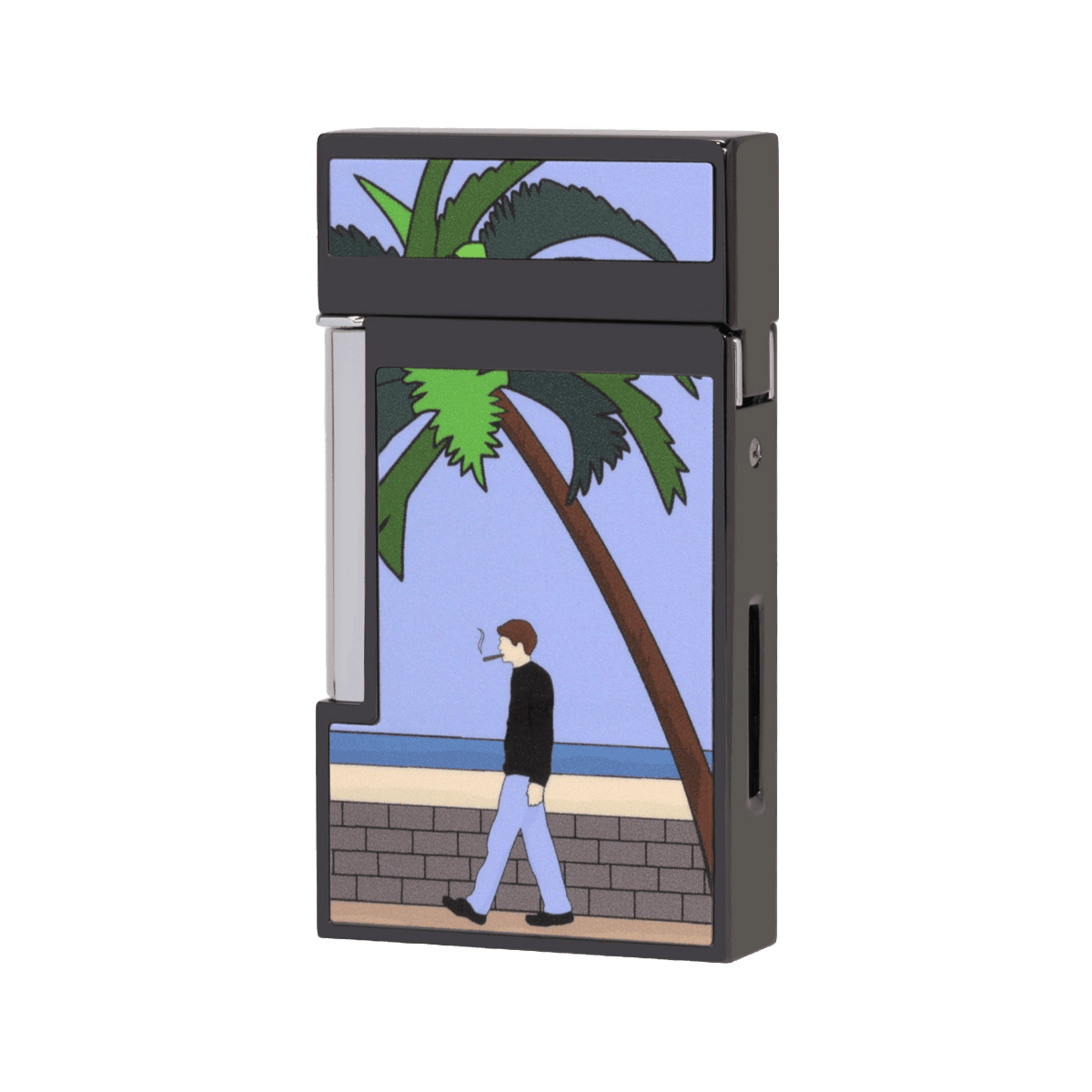 Elie Bleu Pocket Lighter "Casa Cubana" Black