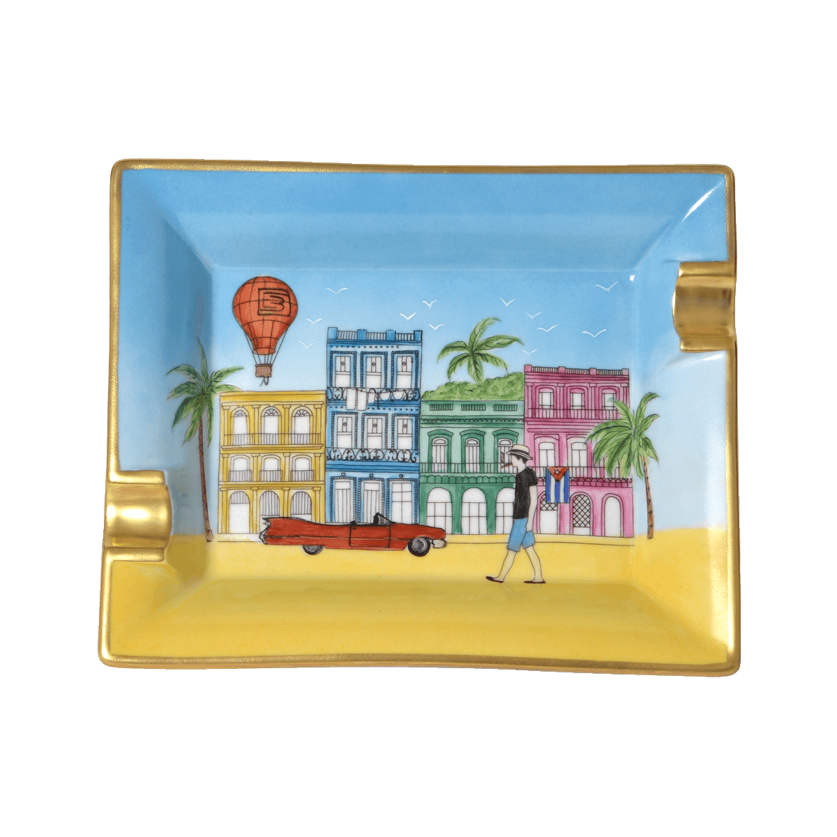 Elie Bleu Ashtray "Casa Cubana" The Cigar Smoker