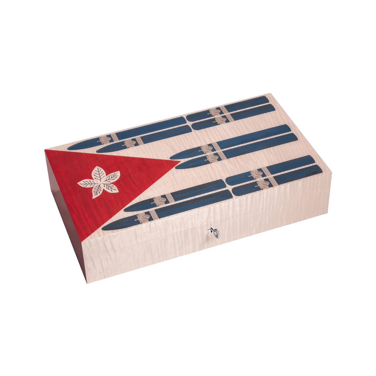Elie Bleu Humidor "Cuban Flag" Cuban Colors 110 cigars