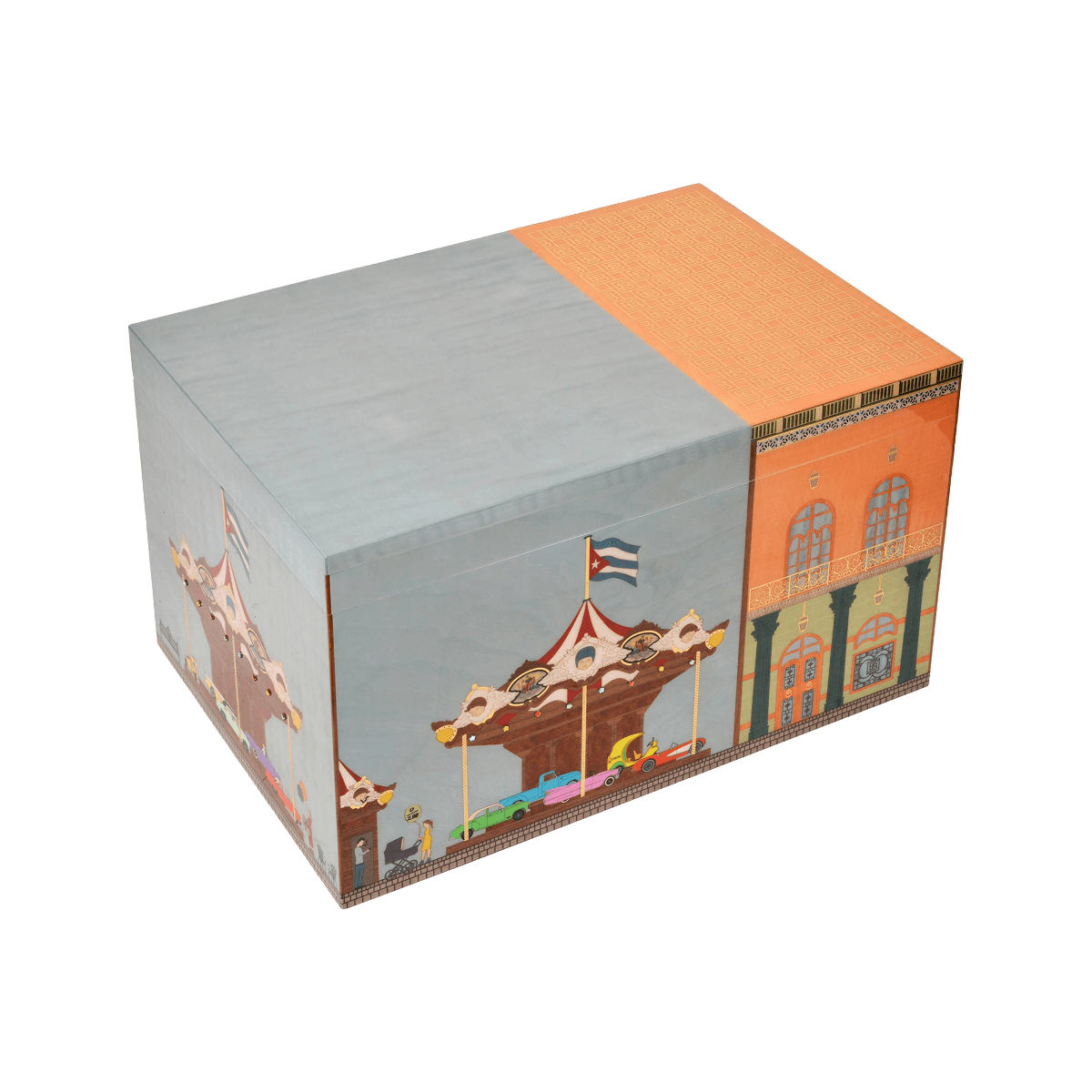 Elie Bleu Humidor "Casa Cubana" Carousel 125 cigars Ltd 27/288