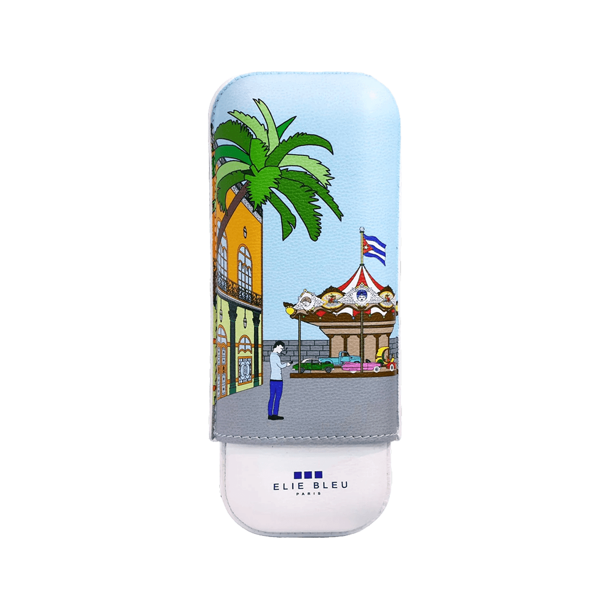 Elie Bleu "Casa Cubana" Cigar Case Carousel - 2 Cigars caliber 27
