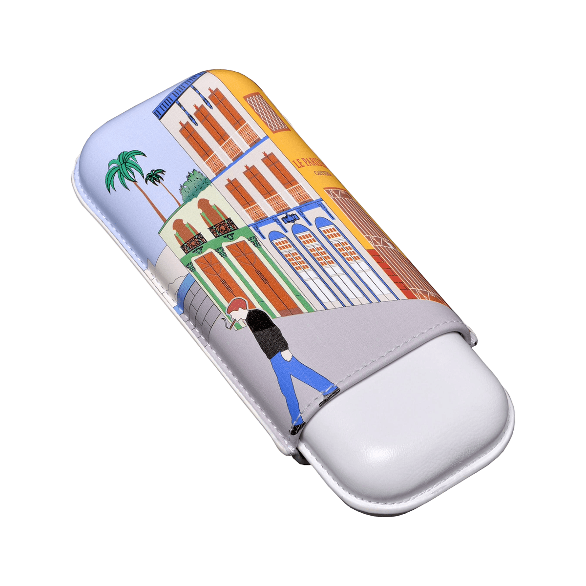 Elie Bleu "Casa Cubana" Cigar Case "Le Parisien" - 2 Cigars caliber 27