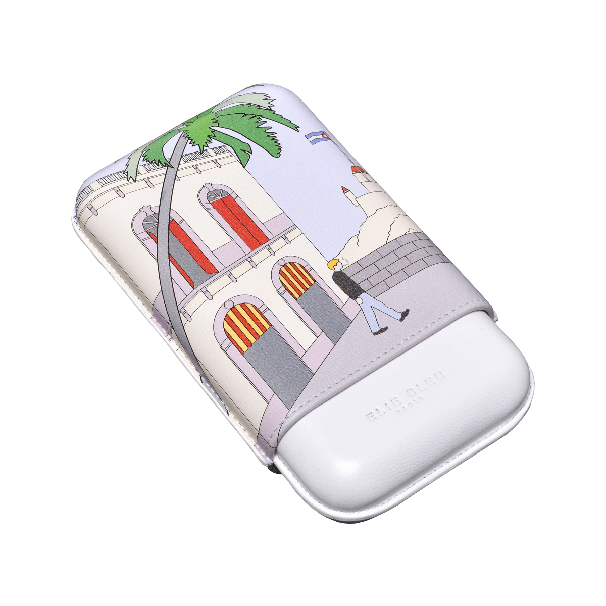 Elie Bleu "Casa Cubana" Cigar Case - 3 Cigars caliber 27