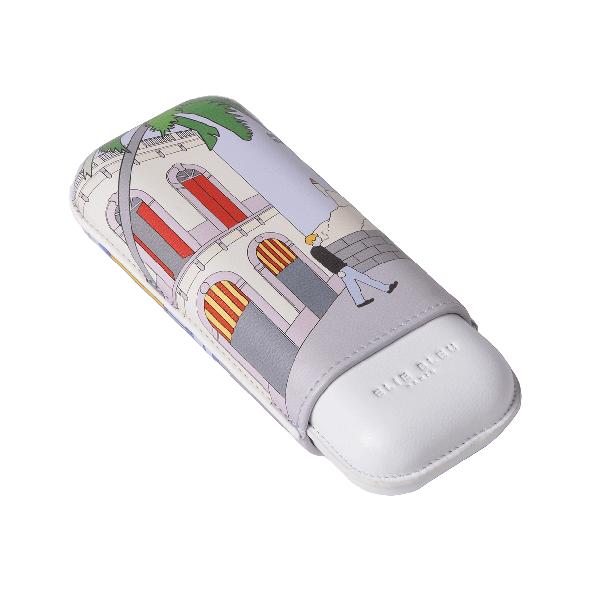 Elie Bleu "Casa Cubana" Cigar Case - 2 Cigars caliber 27