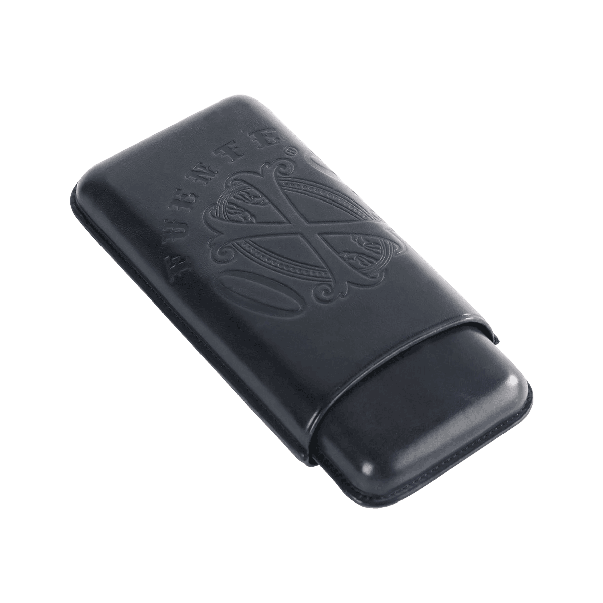 The Opus X Society Leather 3-Cigar Case Dark Blue