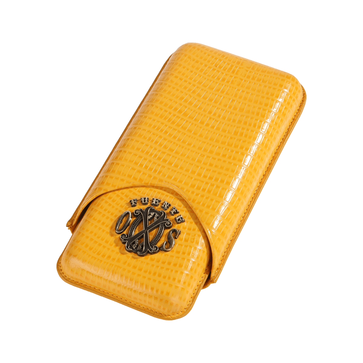 The Opus X Society Teju Leather Cigar Case Yellow