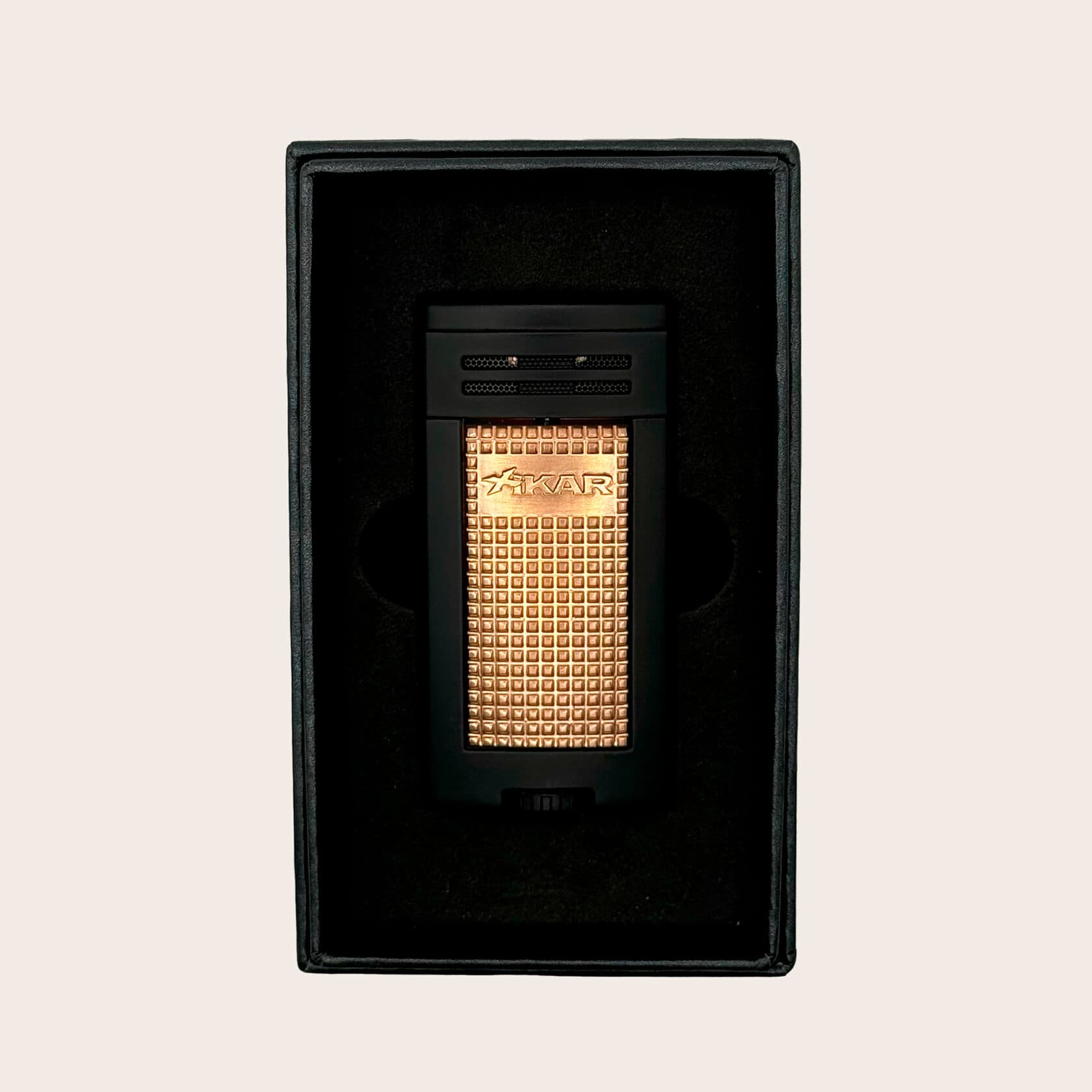 XIKAR Ion Double Jet Lighter, Black and Rose