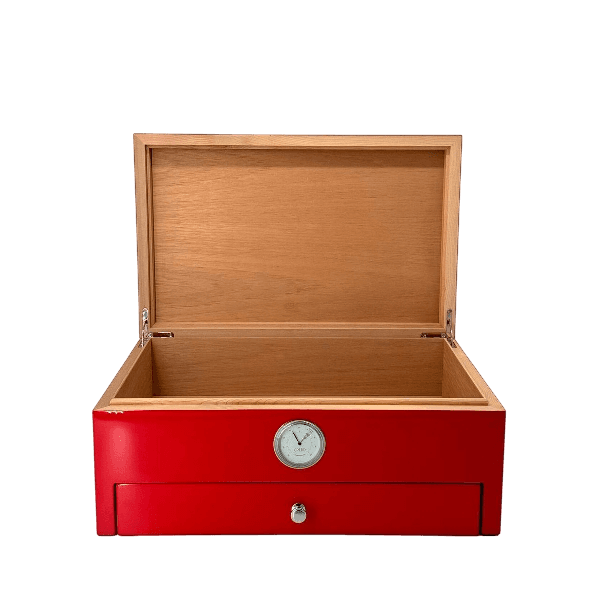 Humidor Special Club Edition Cuba Flag Red Digital Stamp